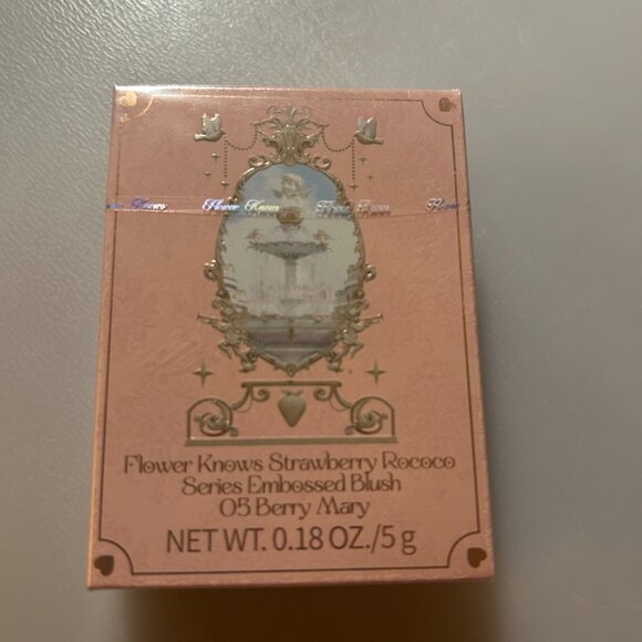 Flower Knows Strawberry Rococo Embossed Blush 05 Berry Mary NIB - Picture 2 of 5